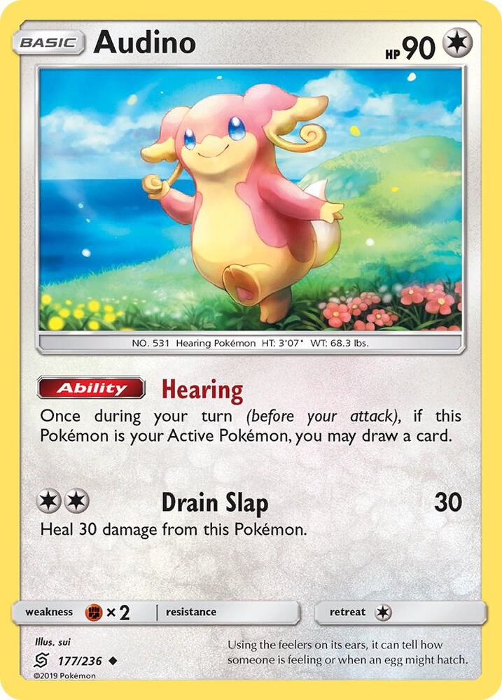 Audino 177/236 card from SM - Unified Minds