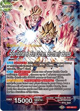 Son Gohan // Son Gohan & Son Goten, Brotherly Bonds BT7-001_PR card from Assault of the Saiyans Pre-Release Cards