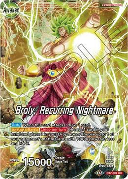 Broly // Broly, Recurring Nightmare BT7-002_PR card from Assault of the Saiyans Pre-Release Cards