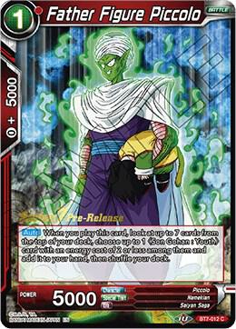 Father Figure Piccolo BT7-012_PR card from Assault of the Saiyans Pre-Release Cards