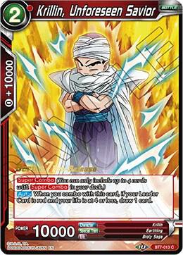 Krillin, Unforeseen Savior BT7-013_PR card from Assault of the Saiyans Pre-Release Cards