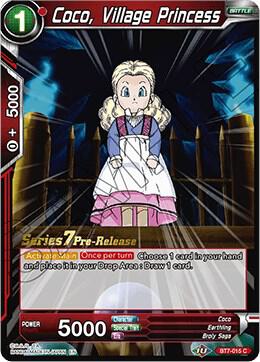 Coco, Village Princess BT7-015_PR card from Assault of the Saiyans Pre-Release Cards