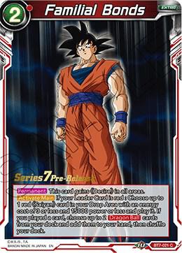 Familial Bonds BT7-021_PR card from Assault of the Saiyans Pre-Release Cards