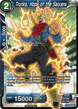 Trunks, Hope of the Saiyans (Series 7 Super Dash Pack) P-135 card from Promotion Cards