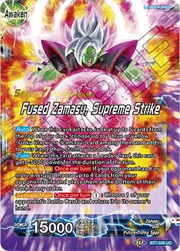 Goku Black & Zamasu // Fused Zamasu, Supreme Strike BT7-026_PR card from Assault of the Saiyans Pre-Release Cards
