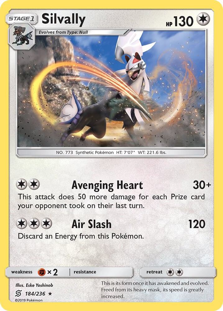 Silvally 184/236 card from SM - Unified Minds