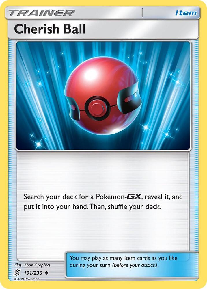 Cherish Ball 191/236 card from SM - Unified Minds