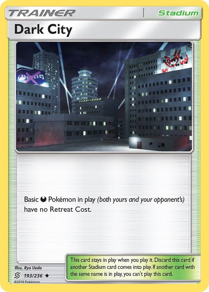 Dark City 193/236 card from SM - Unified Minds