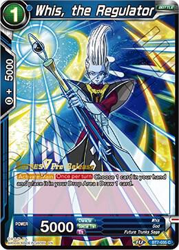 Whis, the Regulator BT7-035_PR card from Assault of the Saiyans Pre-Release Cards