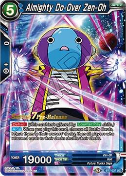 Almighty Do-Over Zen-Oh BT7-037_PR card from Assault of the Saiyans Pre-Release Cards