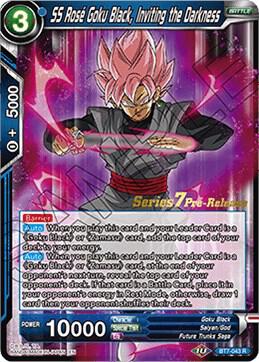 SS Rose Goku Black, Inviting the Darkness BT7-043_PR card from Assault of the Saiyans Pre-Release Cards