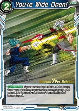 You're Wide Open! BT7-047_PR card from Assault of the Saiyans Pre-Release Cards