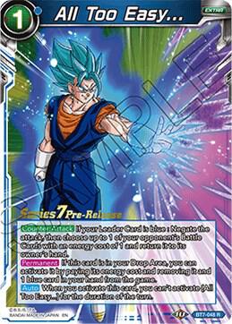 All Too Easy... BT7-048_PR card from Assault of the Saiyans Pre-Release Cards