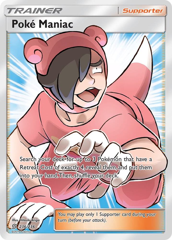 Poke Maniac (Full Art) 236/236 card from SM - Unified Minds