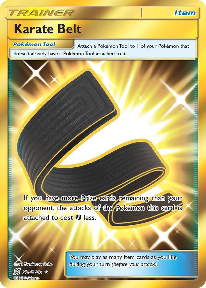 Karate Belt (Secret) 252/236 card from SM - Unified Minds