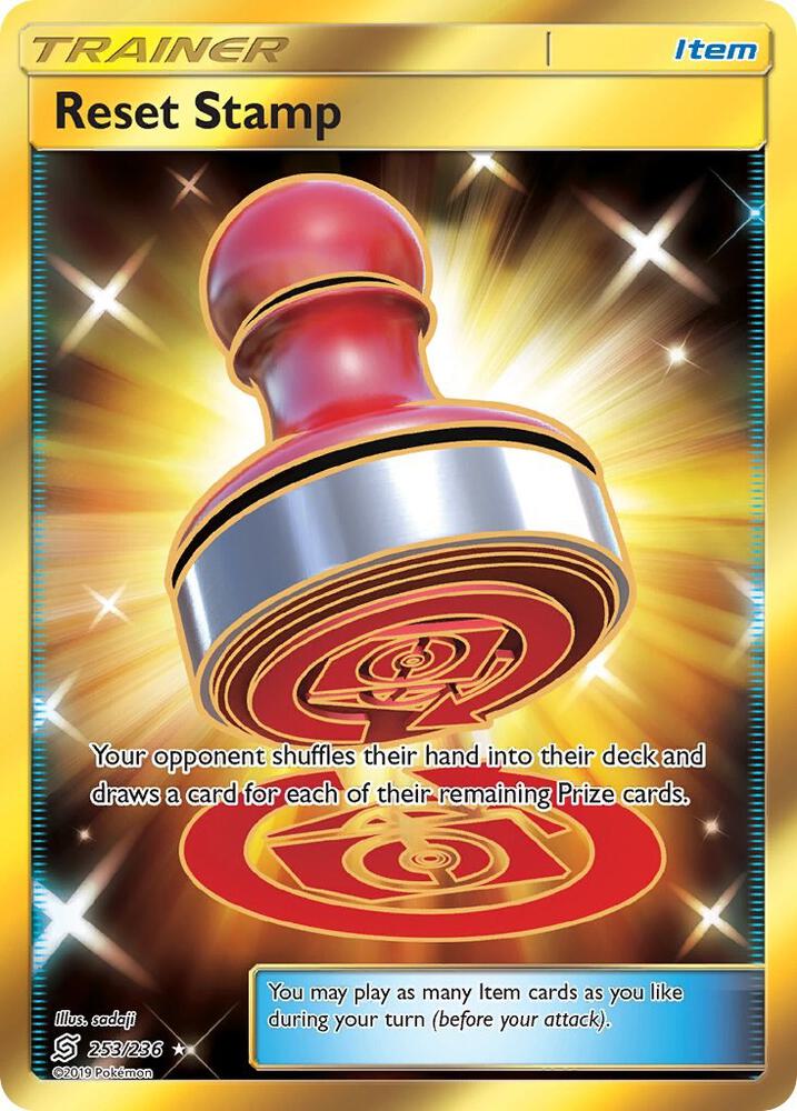 Reset Stamp (Secret) 253/236 card from SM - Unified Minds