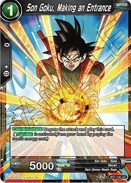 Son Goku, Making an Entrance BT7-100_PR card from Assault of the Saiyans Pre-Release Cards