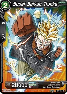 Super Saiyan Trunks BT7-102_PR card from Assault of the Saiyans Pre-Release Cards