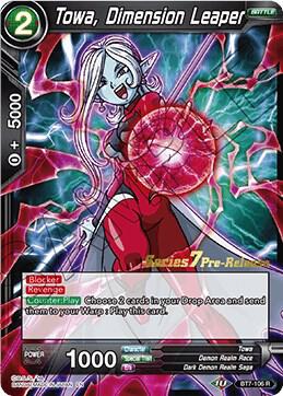 Towa, Dimension Leaper BT7-106_PR card from Assault of the Saiyans Pre-Release Cards