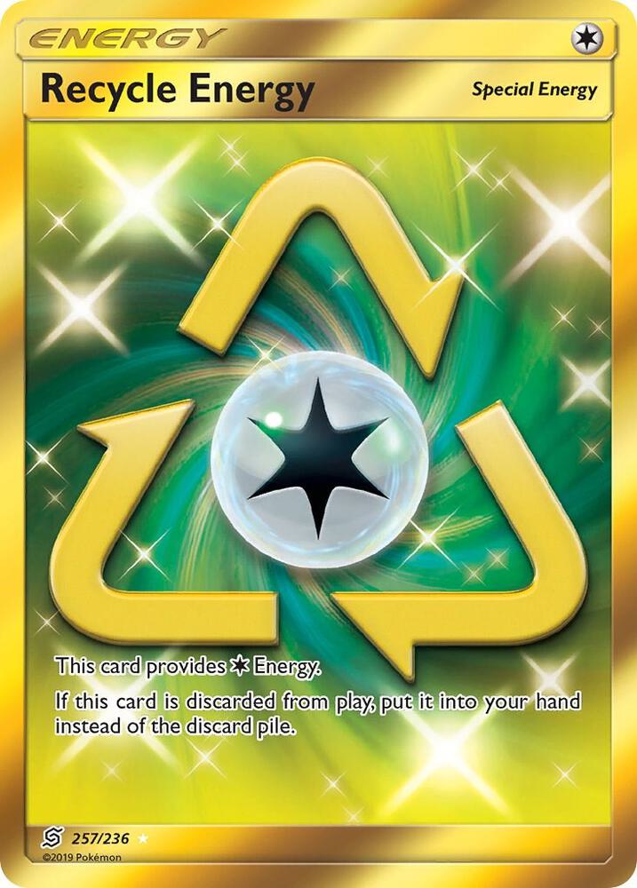 Recycle Energy (Secret) 257/236 card from SM - Unified Minds