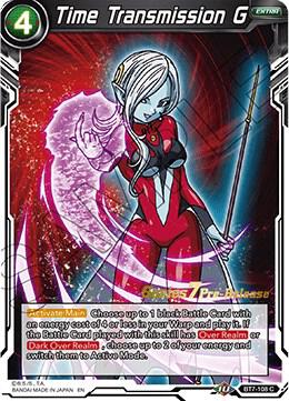 Time Transmission G BT7-108_PR card from Assault of the Saiyans Pre-Release Cards
