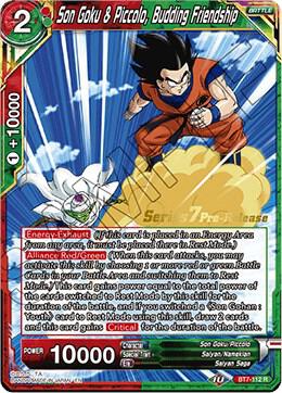 Son Goku & Piccolo, Budding Friendship BT7-112_PR card from Assault of the Saiyans Pre-Release Cards