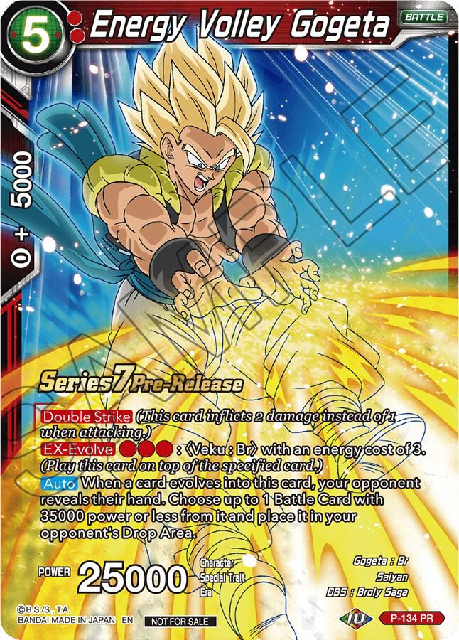 Energy Volley Gogeta (Alt Art) P-134 card from Promotion Cards