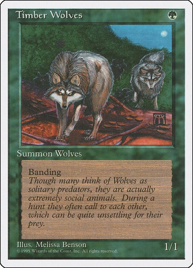 Timber Wolves card from Fourth Edition