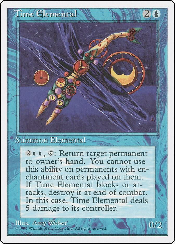 Time Elemental card from Fourth Edition