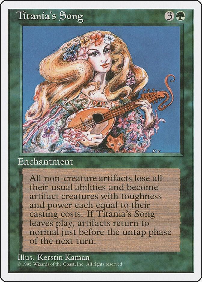 Titania's Song card from Fourth Edition