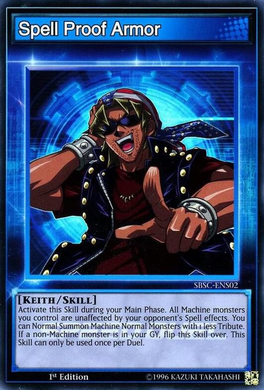 Spell Proof Armor SBSC-ENS02 card from Speed Duel: Scars of Battle