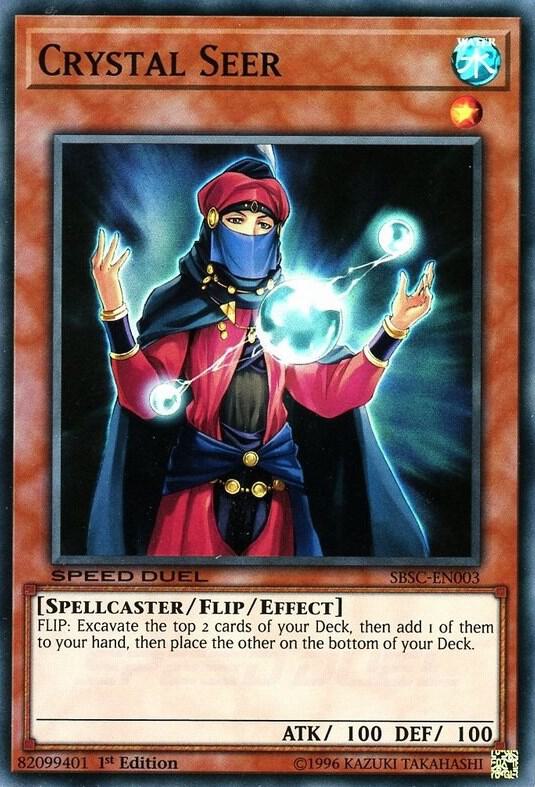 Crystal Seer SBSC-EN003 card from Speed Duel: Scars of Battle