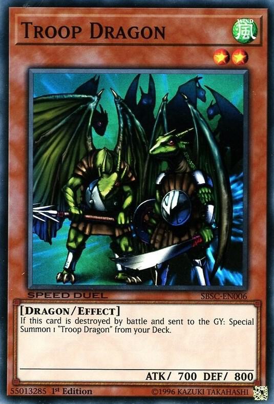 Troop Dragon SBSC-EN006 card from Speed Duel: Scars of Battle