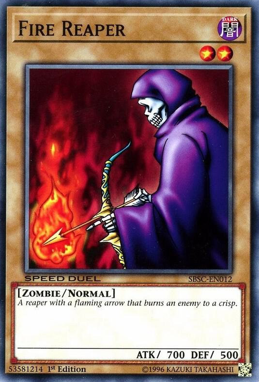 Fire Reaper SBSC-EN012 card from Speed Duel: Scars of Battle