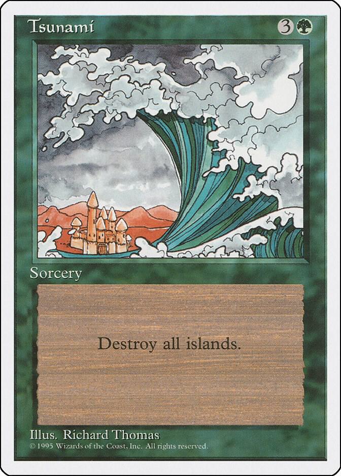 Tsunami 162 card from Fourth Edition