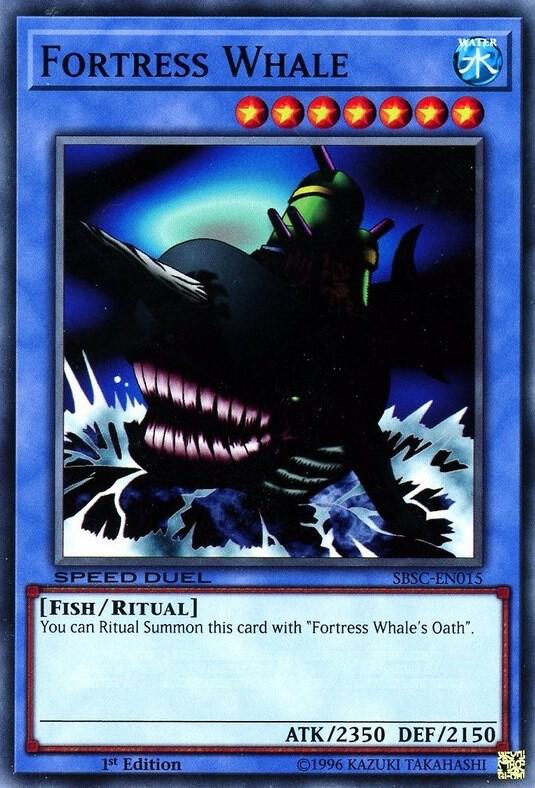 Fortress Whale SBSC-EN015 card from Speed Duel: Scars of Battle