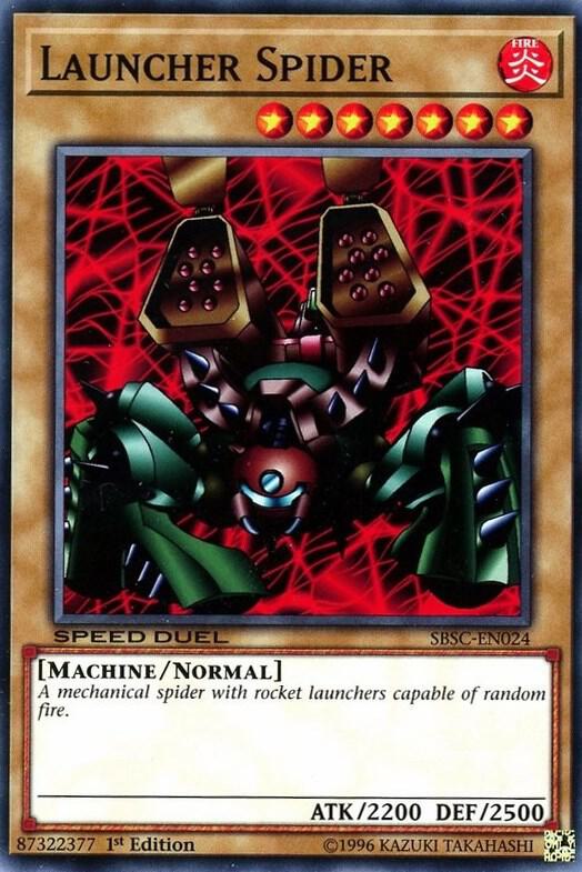 Launcher Spider SBSC-EN024 card from Speed Duel: Scars of Battle