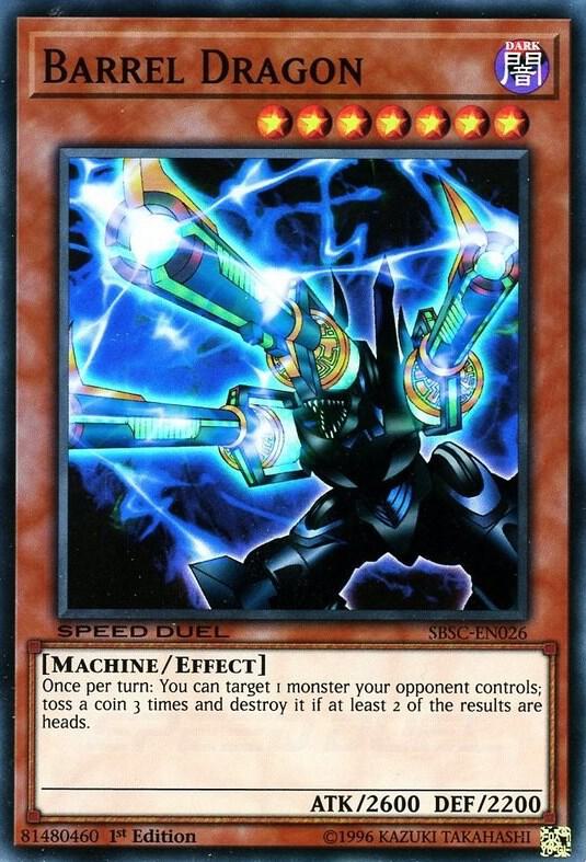 Barrel Dragon SBSC-EN026 card from Speed Duel: Scars of Battle