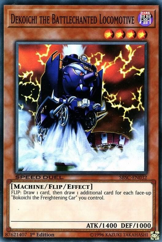 Dekoichi the Battlechanted Locomotive SBSC-EN032 card from Speed Duel: Scars of Battle