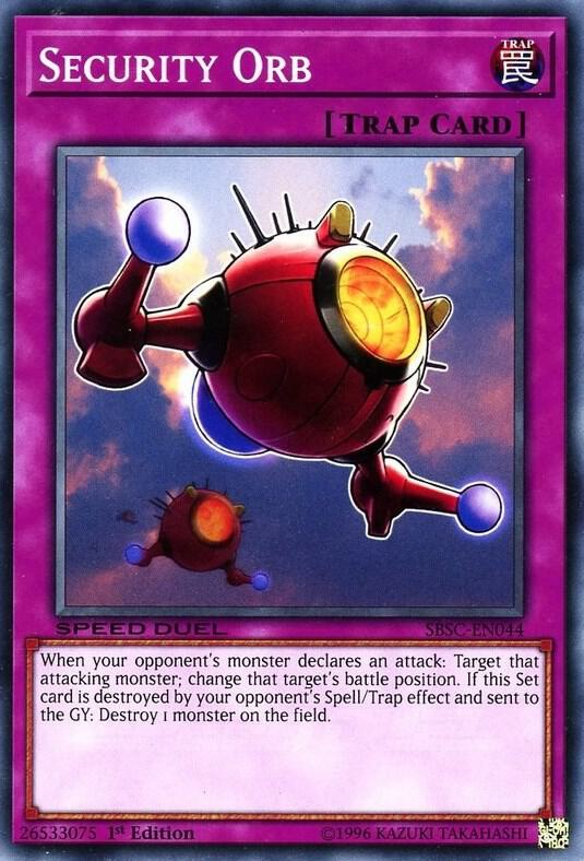 Security Orb SBSC-EN044 card from Speed Duel: Scars of Battle