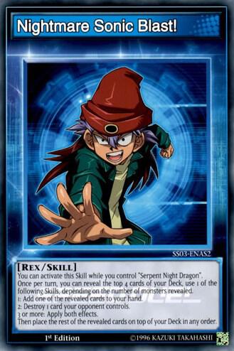 Nightmare Sonic Blast! SS03-ENAS2 card from Speed Duel Decks: Ultimate Predators