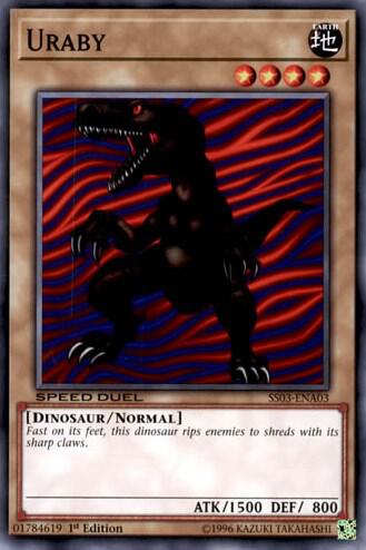 Uraby SS03-ENA03 card from Speed Duel Decks: Ultimate Predators