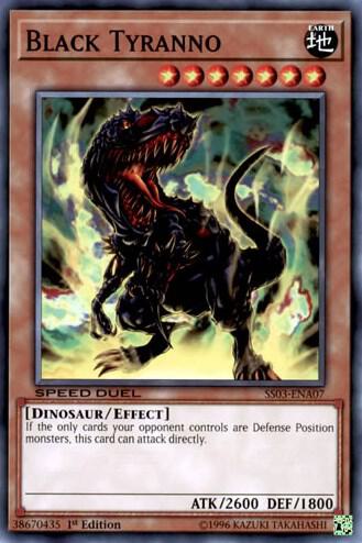 Black Tyranno SS03-ENA07 card from Speed Duel Decks: Ultimate Predators