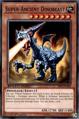 Super-Ancient Dinobeast SS03-ENA08 card from Speed Duel Decks: Ultimate Predators