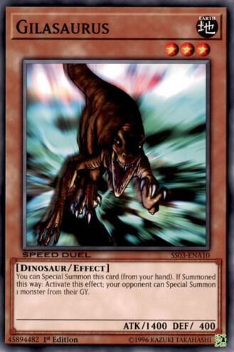 Gilasaurus SS03-ENA10 card from Speed Duel Decks: Ultimate Predators
