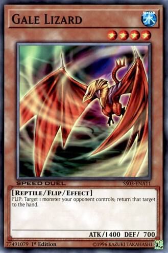 Gale Lizard SS03-ENA11 card from Speed Duel Decks: Ultimate Predators