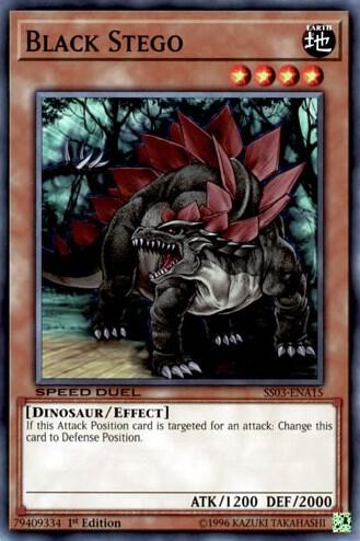 Black Stego SS03-ENA15 card from Speed Duel Decks: Ultimate Predators