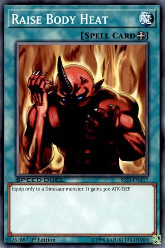 Raise Body Heat SS03-ENA17 card from Speed Duel Decks: Ultimate Predators