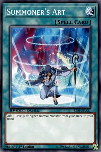 Summoner's Art SS03-ENA21 card from Speed Duel Decks: Ultimate Predators