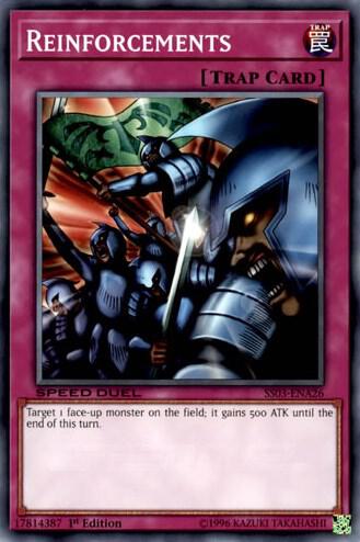 Reinforcements SS03-ENA26 card from Speed Duel Decks: Ultimate Predators